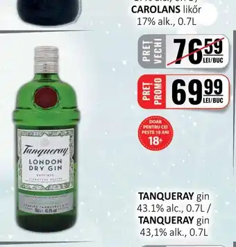 CBA TANQUERAY gin Ofertă