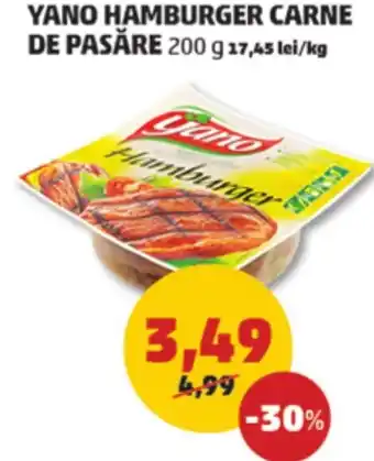 Penny YANO HAMBURGER CARNE DE PASĂRE Ofertă