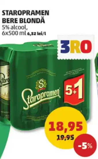 Penny STAROPRAMEN BERE BLONDĂ Ofertă