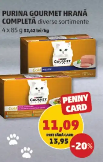 Penny PURINA GOURMET HRANĂ COMPLETĂ Ofertă