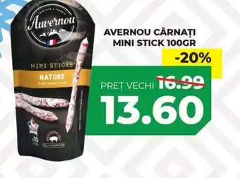 AVERNOU CÂRNAȚI MINI STICK 100GR