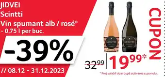 JIDVEI Scintti Vin spumant alb / rosé
