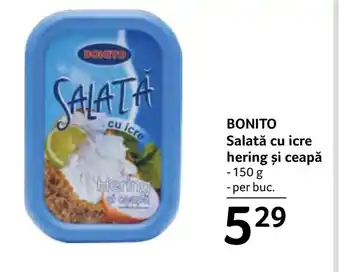 Selgros BONITO Salată cu icre hering şi ceapă Ofertă