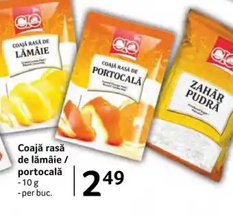 Selgros Coajă rasă de lămâie / portocală Ofertă
