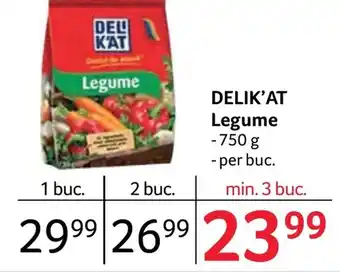 Selgros DELIK'AT Legume Ofertă