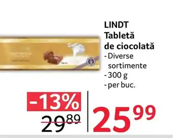 LINDT Tabletă de ciocolată