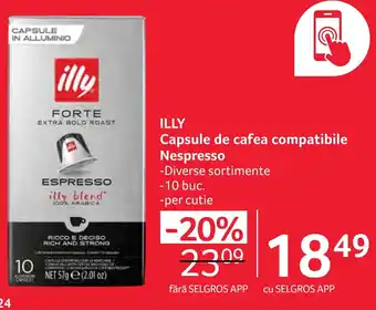Selgros ILLY Capsule de cafea compatibile Nespresso Ofertă