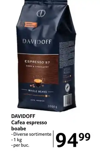 DAVIDOFF Cafea espresso boabe