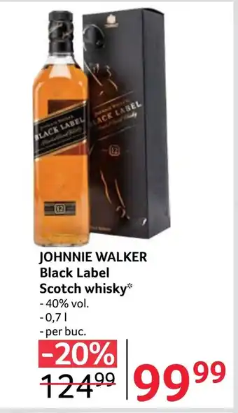 Selgros JOHNNIE WALKER Black Label Scotch whisky Ofertă