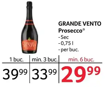 Selgros GRANDE VENTO Prosecco Ofertă