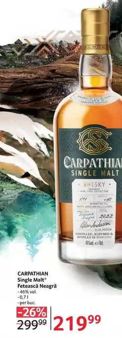 CARPATHIAN Single Malt* Fetească Neagră