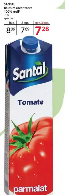 Selgros SANTAL Băutură răcoritoare 100% portocale Ofertă