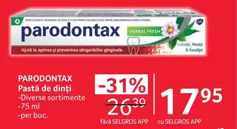 Selgros PARODONTAX Pastă de dinți Ofertă