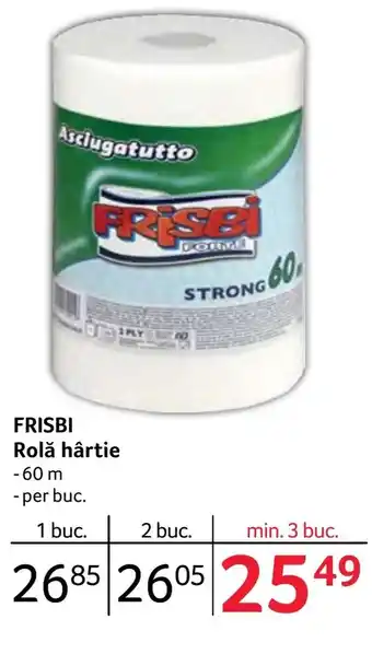 Selgros FRISBI Rolă hârtie Ofertă