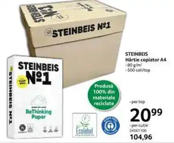 Selgros STEINBEIS Hârtie copiator A4 Ofertă