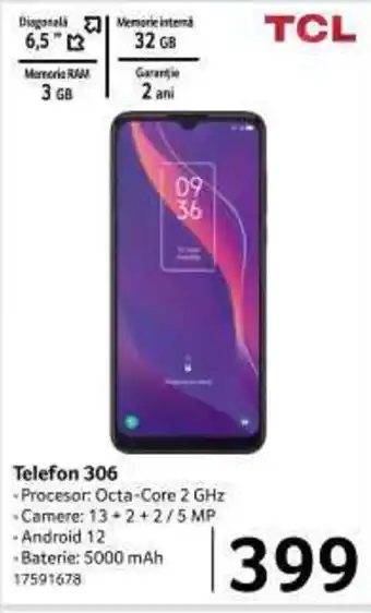 Selgros TCL Telefon 306 Ofertă