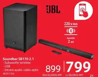 Selgros Soundbar SB170 2.1 Ofertă