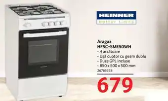 Selgros Aragaz HFSC-SME50WH Ofertă