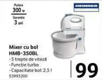 Selgros Mixer cu bol HMB-350BL Ofertă