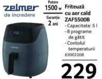 Selgros Friteuză cu aer cald ZAF5500B Ofertă