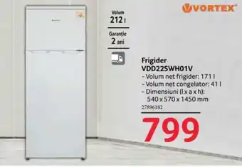 VORTEX Frigider VDD22SWH01V