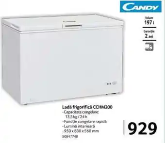 Selgros CANDY Ladă frigorifică CCHM200 Ofertă