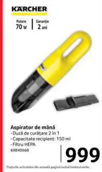 Selgros KARCHER Aspirator de mână Ofertă