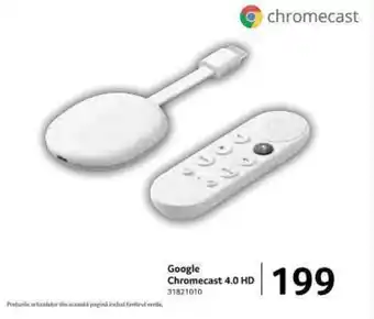 Selgros Google Chromecast 4.0 HD Ofertă