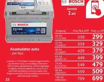 Selgros Acumulator auto Ofertă