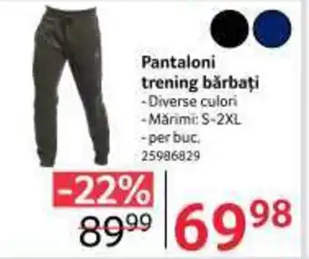 Selgros Pantaloni trening bărbați Ofertă