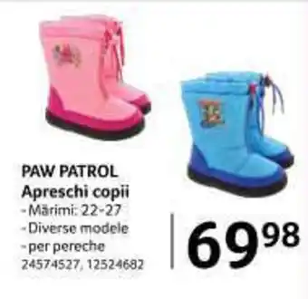 Selgros PAW PATROL Apreschi copii Ofertă