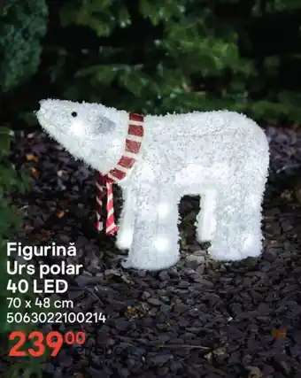 Figurină Urs polar 40 LED