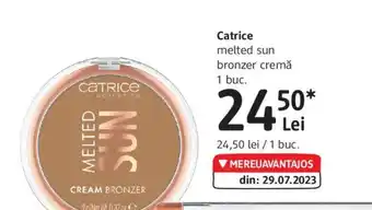 DM Catrice melted sun bronzer cremă 1 buc. Ofertă