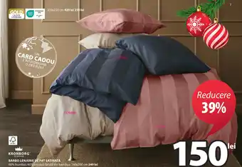 JYSK BARBO LENJERIE DE PAT SATINATĂ Ofertă