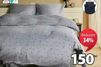 JYSK LENJERIE DE PAT CU CEARŞAF Ofertă