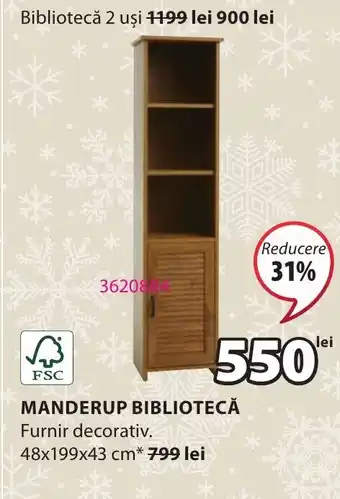 JYSK MANDERUP BIBLIOTECĂ Ofertă