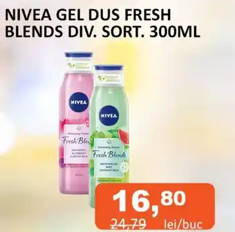 Unicarm NIVEA GEL DUS FRESH BLENDS DIV. SORT. 300ML Ofertă