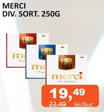 Unicarm MERCI DIV. SORT. 250G Ofertă