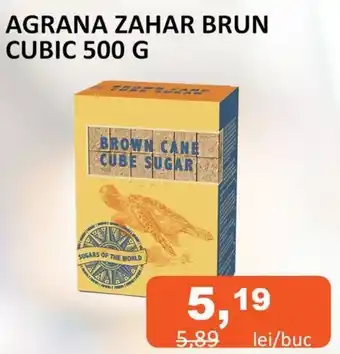 Unicarm AGRANA ZAHAR BRUN CUBIC 500 G Ofertă