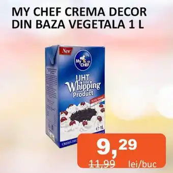 Unicarm MY CHEF CREMA DECOR DIN BAZA VEGETALA 1L Ofertă