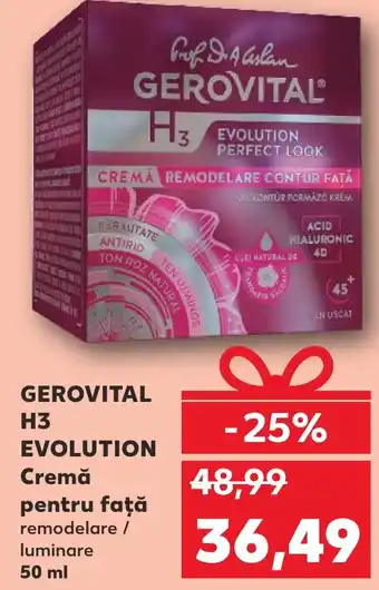 Kaufland GEROVITAL H3 EVOLUTION Cremă pentru faţă Ofertă