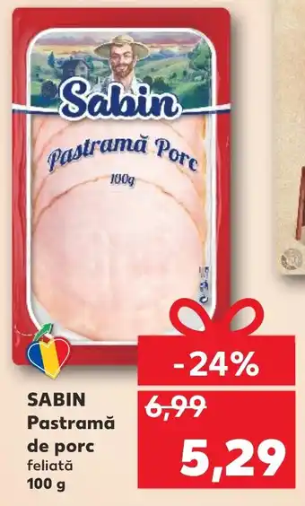 Kaufland SABIN Pastramă de porc Ofertă