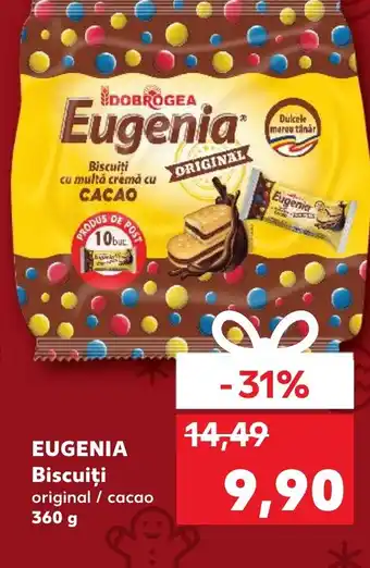 Kaufland EUGENIA Biscuiţi original / cacao 360 g Ofertă