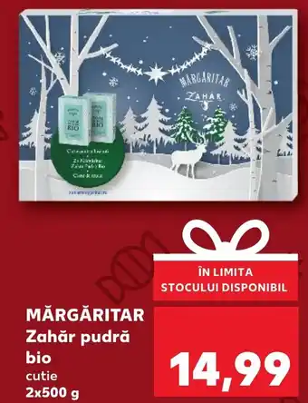 Kaufland MĂRGĂRITAR Zahăr pudră bio Ofertă
