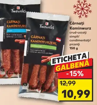 Kaufland Cârnaţi Kaminwurz Ofertă
