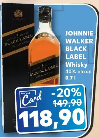 Kaufland JOHNNIE WALKER BLACK LABEL Whisky Ofertă