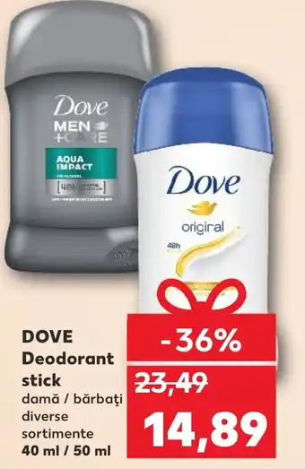Kaufland DOVE Deodorant stick Ofertă