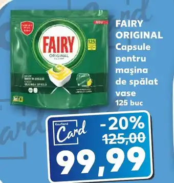 Kaufland FAIRY ORIGINAL Capsule pentru maşina de spălat Ofertă