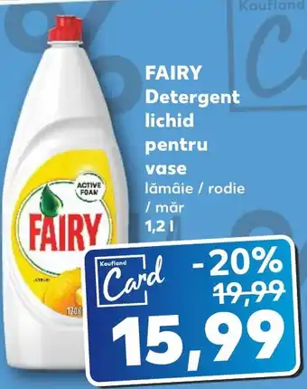 Kaufland FAIRY Detergent lichid pentru vase Ofertă