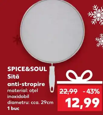 Kaufland SPICE&SOUL Sită anti-stropire Ofertă